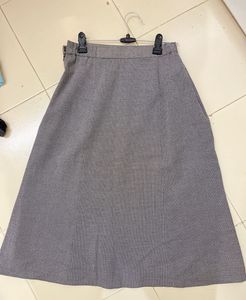 Grey A-Line skirt