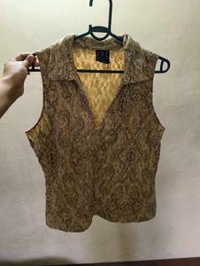 Paisley Print Top
