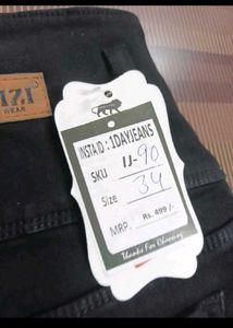 Black Colour Denim Jeans