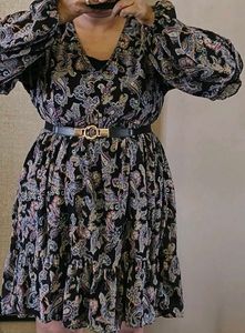 Paisley Print Dress