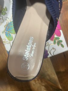 Stelatoes Navy Blue Slides