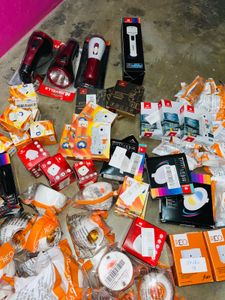 Havells & REO LED Bulbs,Switches,Holders,MCB (New)