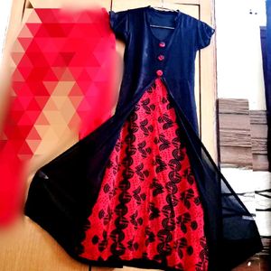 Long Midi Printed Kurta