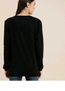 Typographic Print Crew-neck Oversized T-shirt