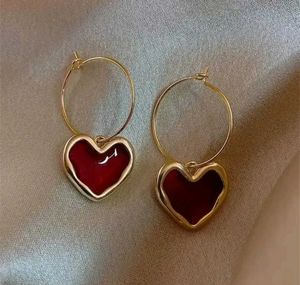 Heart Drop Earrings