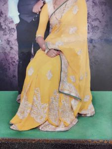 Elegant Yellow Saree
