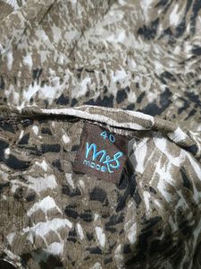 262011. Patterned Brown Tunic Top