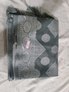 Elegant Grey Saree