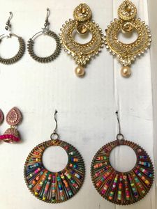 Assorted Earrings - 9 Pairs Combo