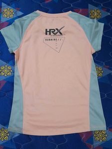 HRX Peach &amp; Blue Active T-Shirt