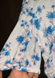 Floral Korean Style Tops For Girls Womens