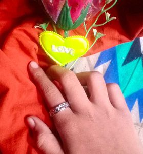 Silver Patterned Ring