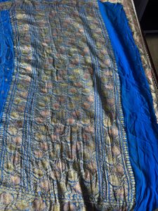 Pure Goergette khaddi weave  with blouse piec