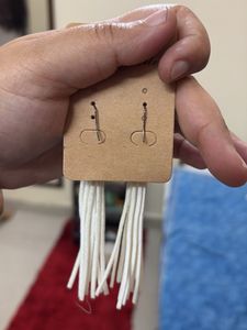 White Cute Earrings
