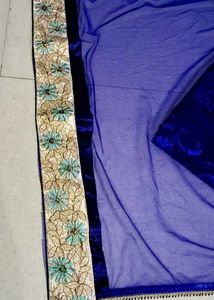 Embroidered Blue Dupatta