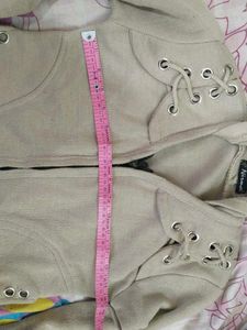 Hooded Beige Jacket
