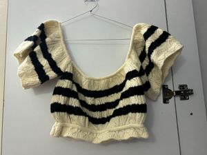 Off Shoulder Crop Top