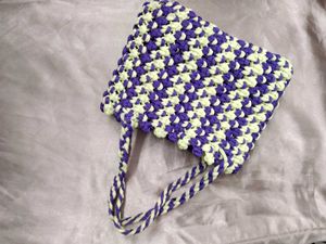 Handmade Knitted Tote Bag