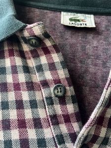 Lacoste Plaid Long Sleeve Shirt