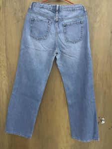 Straight Fit High Waist Jeans