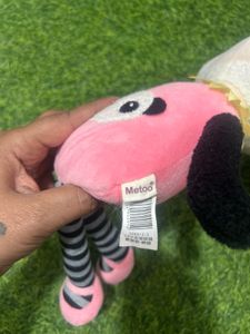 MeToo Panda Girl Angela 18" Plush Doll Pink Shoe