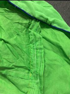 Beautiful Green Padded Blouse FRONT Open