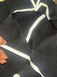 Chic Black &amp; White Mini Dress