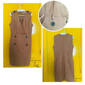 Tan Sleeveless Dress