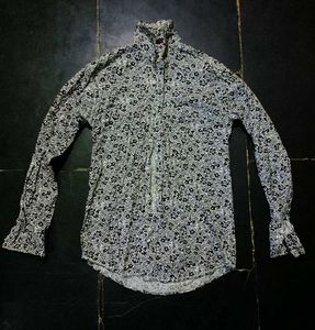 Floral Print Button-Down Shirt
