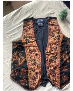 Vintage Unisex Authentic Floral Waistcoat