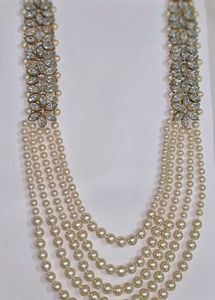 White Pearl LONG Necklace