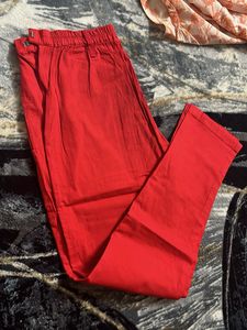 Elegant Floral orange Print Kurta pant  Set