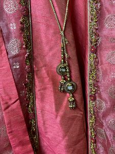 Beautiful Peach Party Wear Gawn