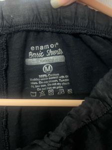 Black lounge night suit shorts