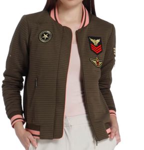 Zip Front Jacket With Applique - Vero Moda