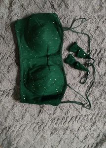 Green Sequence Blouse