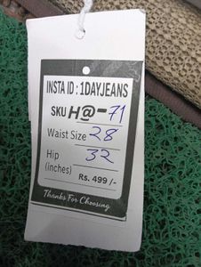 H@71 Size-28 (Sale) Latest Ladies high waist Jeans