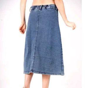 Denim Midi Skirt