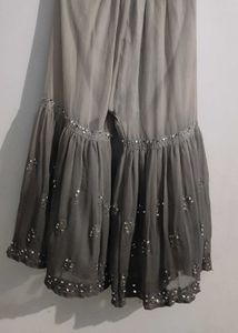 Ombre Chikankari Mirror Work Garara Set