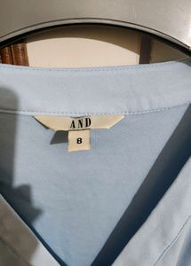 AND Pretty Powder Blue Assymetric Dress