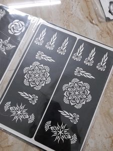 Henna Stencils For Both Hands