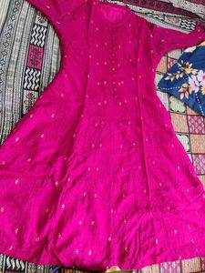 Magenta Button-Down Kurti
