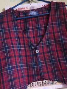 Red Plaid Vest