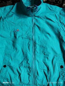 Cozy Accent Teal Jacket