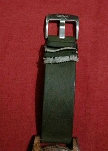 Leather Hampton Tense Wooden Watch