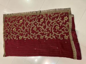 Elegant Red & Gold Saree