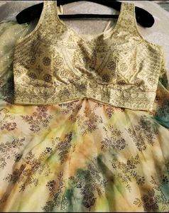 🆕🆕Multicolour Ready To Wear Lehenga Choli