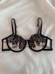 H&amp;M Mesh Lace Balconette Bra/34C