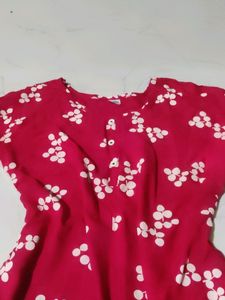 Red Daily Wear Kurta