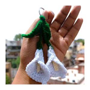 Crochet Lily Flower Keychain